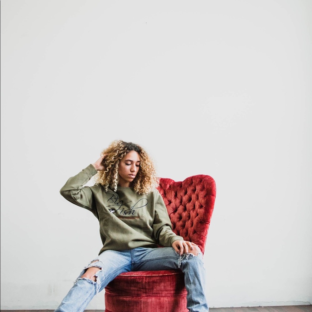 BigFish Leather Products Crewneck